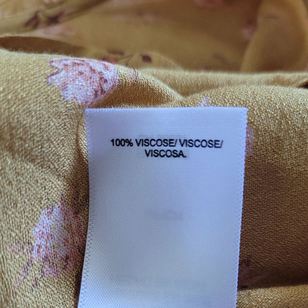 Lucky🍀 Brand Floral💐 Marigold Faux SurpliceTop - Picture 10 of 16